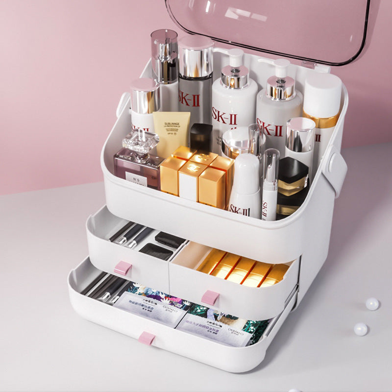 Transform Your Beauty Routine with the Transparent Makeup Vanity Box